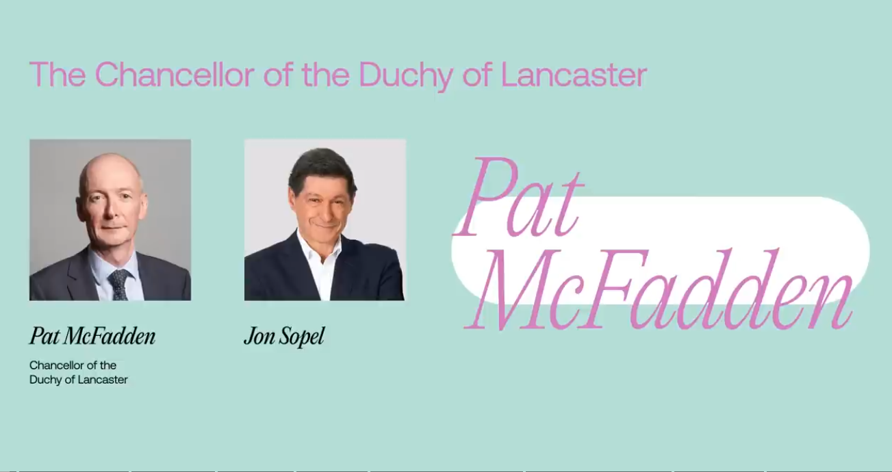 Pat McFadden on Building a Modern Britain